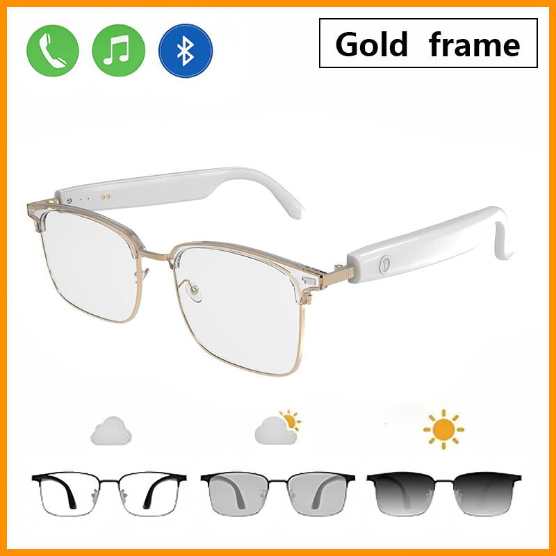 Bluetooth Smart Glasses,Photochromic Sunglasses for Men & Women,Wearable Open Ear Sound Mic & Speaker,Fashion Accessories,Uv and Blue Light Protection