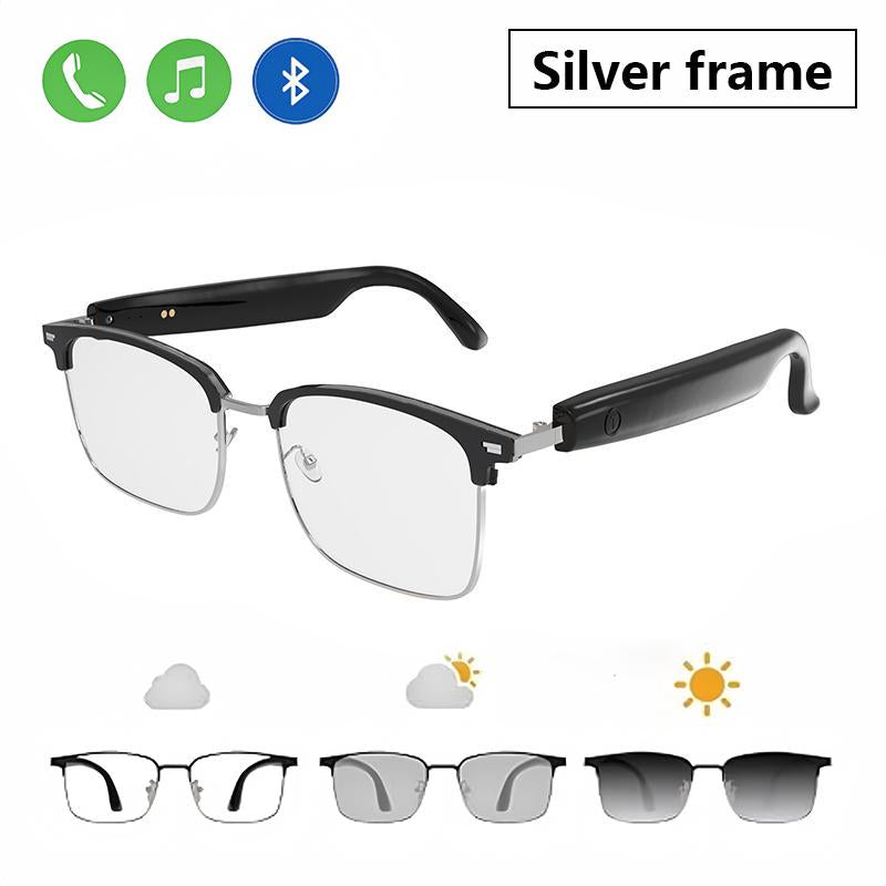 Bluetooth Smart Glasses,Photochromic Sunglasses for Men & Women,Wearable Open Ear Sound Mic & Speaker,Fashion Accessories,Uv and Blue Light Protection