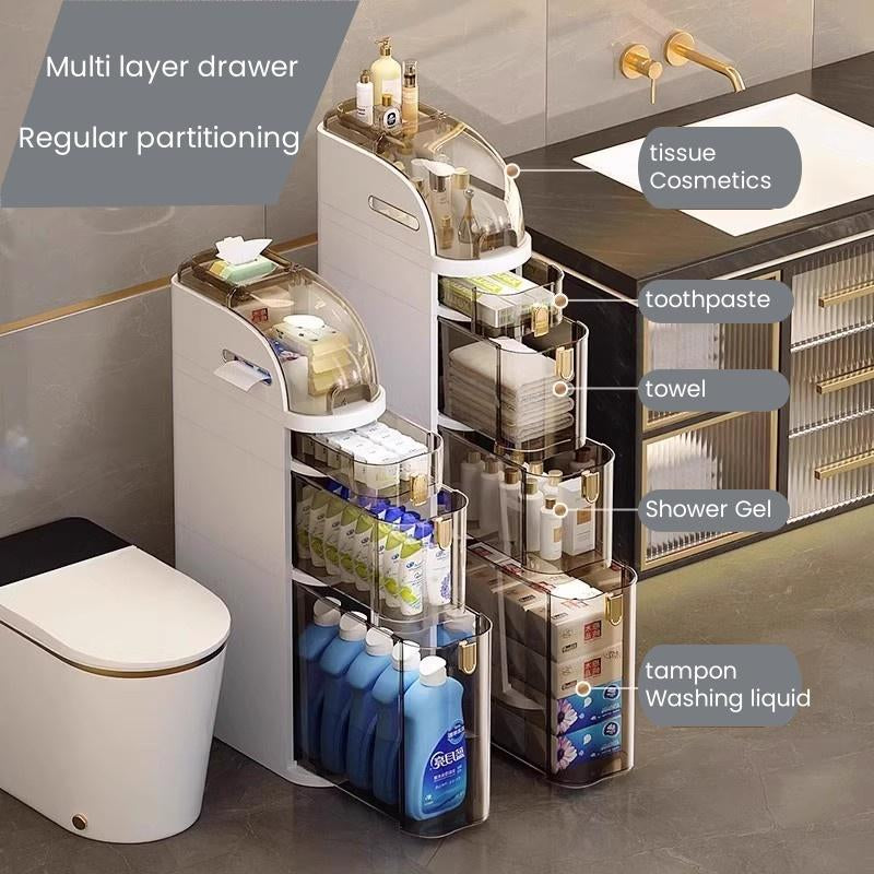Transform your bathroom with the UFORU Ultra-Thin Corner Storage Cabinet – perfect for tight spaces! 🛁✨ #BathroomGoals #HomeOrganization