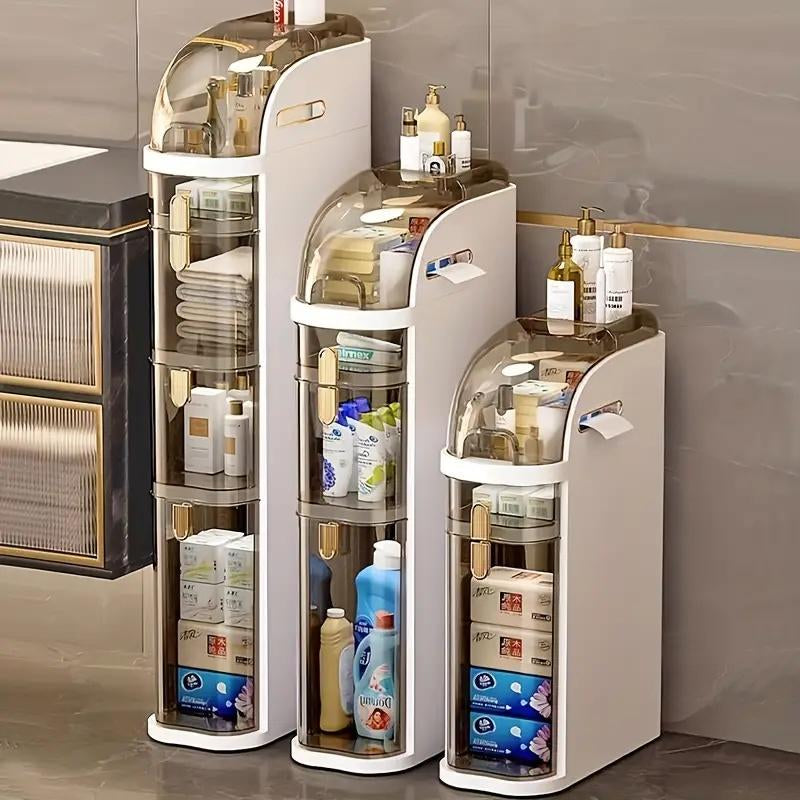 Transform your bathroom with the UFORU Ultra-Thin Corner Storage Cabinet – perfect for tight spaces! 🛁✨ #BathroomGoals #HomeOrganization
