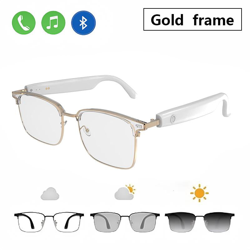 Bluetooth Smart Glasses,Photochromic Sunglasses for Men & Women,Wearable Open Ear Sound Mic & Speaker,Fashion Accessories,Uv and Blue Light Protection