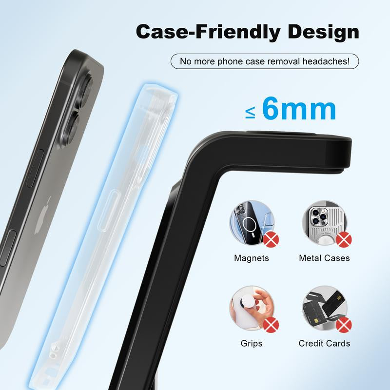 Wireless Charger 3-In-1 Charging Stand Multiple Device for Fast Simultaneous Electronic Mobile Wireless Charging Station of Iphone, Airpods, and Iwatch Series, Suitable for Home and Office Usewireless Charging Station Smartphone Cellphone