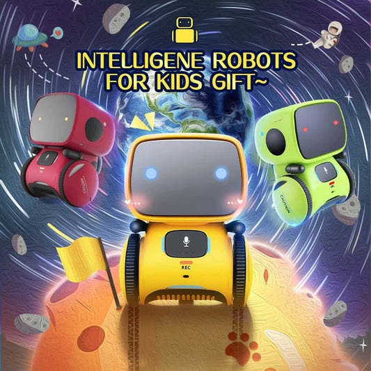 Say Hello to Your New BFF: The Cute Voice-Controlled Robot! 🎉🤖✨ Perfect for Birthdays & Non-Stop Fun!