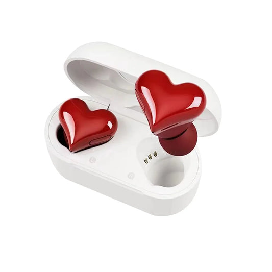 Check out these fabulous heart-shaped wireless Bluetooth headphones. #Headphones #GiftIdeas