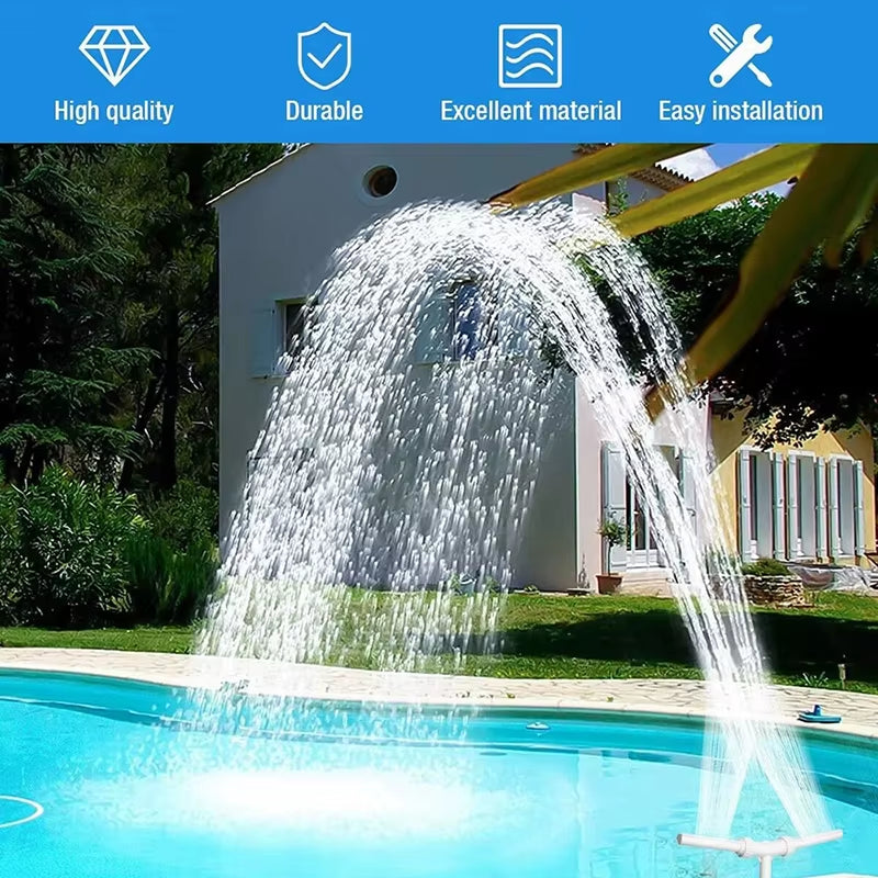 Transform Your Pool with Our Stylish Adjustable Waterfall Fountain! 💦🏊‍♂️ #PoolDecor #SummerVibes