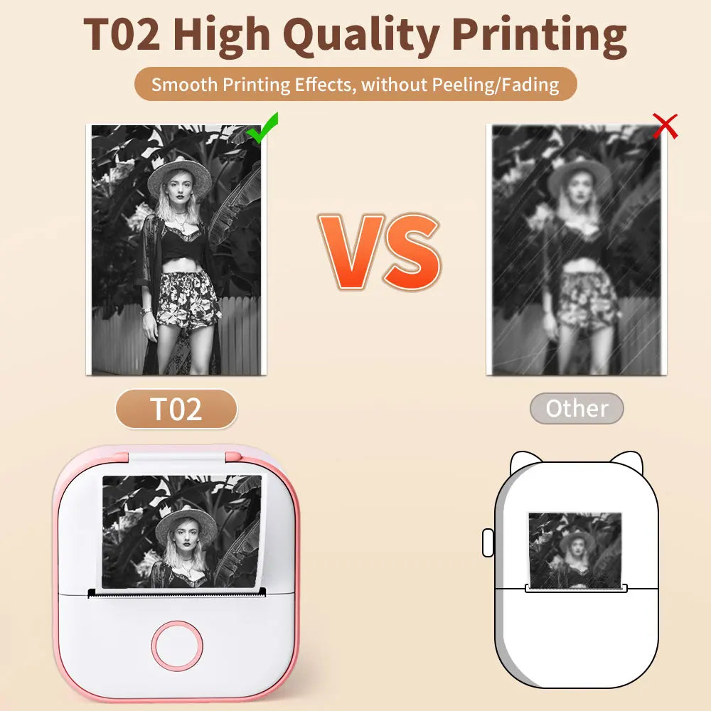 Print Anywhere with the  Mini Thermal Pocket Printer! Perfect for DIY Labels & Stickers 🌟📦✨