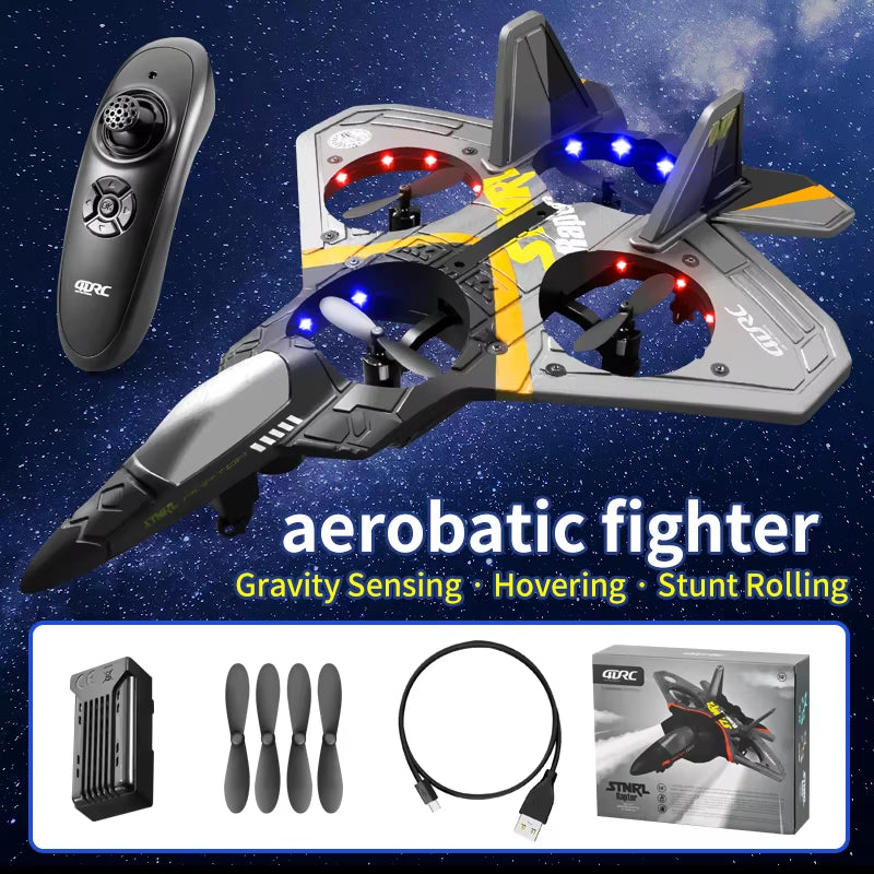 Unleash Your Imagination with the V17 RC Fighter Plane! ✈️✨ Perfect for Kids & Hobbyists! 🚀 Get Ready for Remote Control Adventure! 🛩️🌟