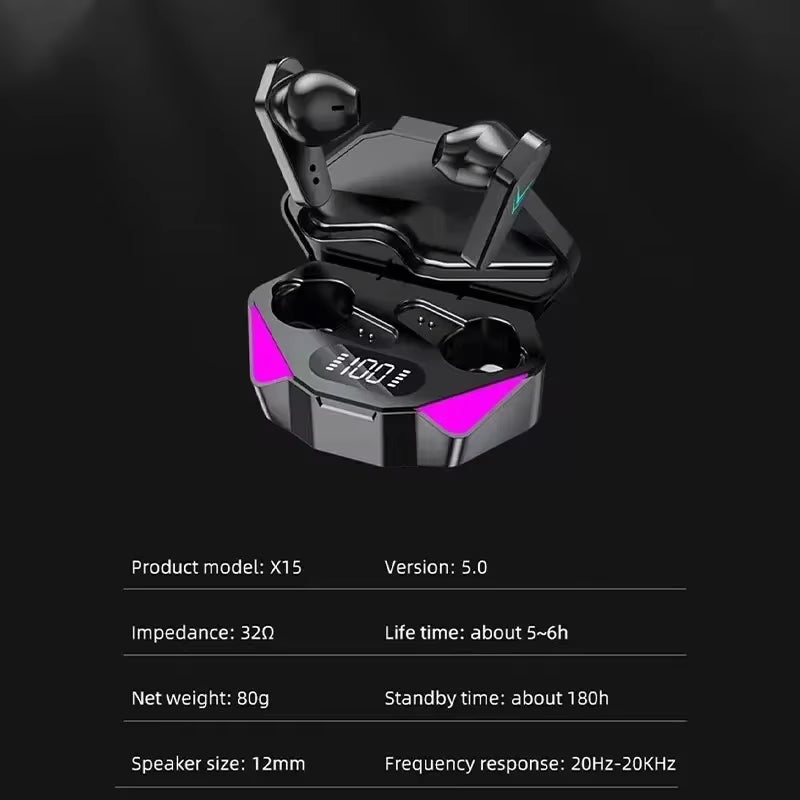 X15 Wireless TWS Ear Buds!  Bluetooth V5.1 perfect for sports and gaming! #WirelessEarbuds #GamingHeadset #AudioUpgrade