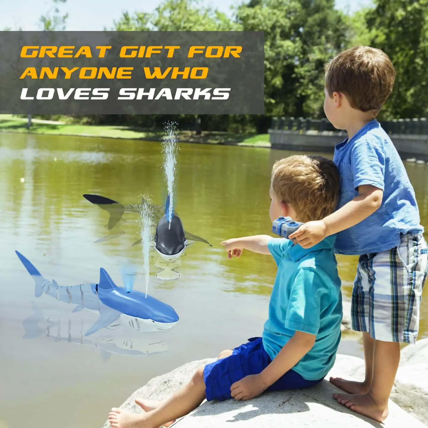 Dive into excitement with our Smart RC Shark Whale Water Toy! Perfect for kids ready for epic remote-controlled splashes! 🦈💦🚤 #SplashZone #KidsAdventure