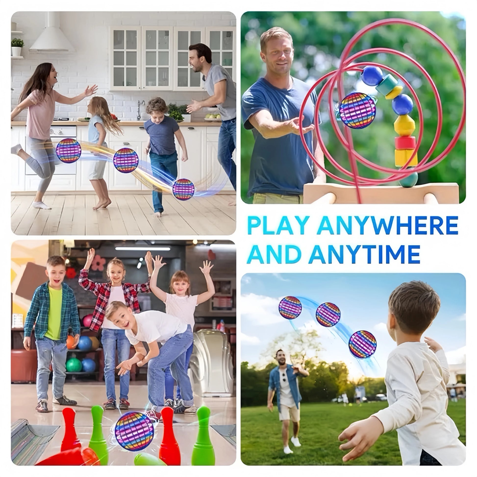 Light Up Your Playtime with the LED Flying Ball Boomerang! Perfect for Family Fun! 🪐✨ #FidgetToys #DroneFun #GiftIdeas