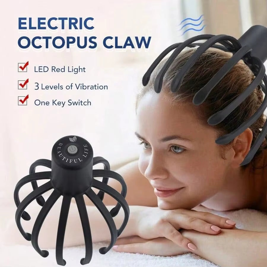 Get Relaxed with Our Rechargeable Electric Octopus Scalp Massager – The Ultimate Hands-Free Stress Relief Tool! 💆‍♀️✨