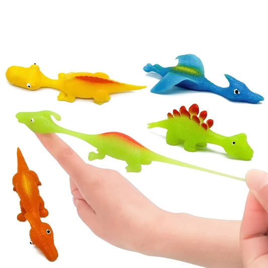 Grab These 5PCS Fun Dinosaur Finger Slingshot Toys - The Ultimate Cool Gadget for Kids! 🎉🦖 #KidsToys #SlingshotFun
