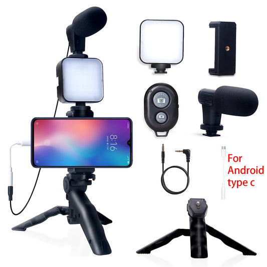 Elevate Your Content Creation with Our Smartphone Vlogging Kit! Perfect for TikTok & YouTube 🎥🎤📱